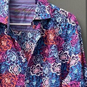 Alan Flusser Floral Dress Shirt Men’s Large